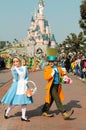 DISNEYLAND PARIS - MARCH 11, 2016: some characters of disney Royalty Free Stock Photo