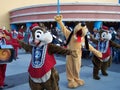 Disneyland Paris Parade Pluto Chip n Dale Royalty Free Stock Photo