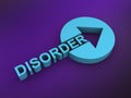 disorder word on purple