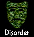 Disorder Word Represents Wordcloud Words And Malady