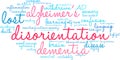 Disorientation Word Cloud Royalty Free Stock Photo