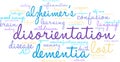 Disorientation Word Cloud Royalty Free Stock Photo