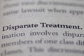 Employment term disparate treatment printed in law textbook