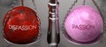 Dispassion or Passion - weighing two choices, available options Royalty Free Stock Photo