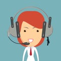 Dispatcher consultant icon. Royalty Free Stock Photo