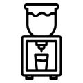 Dispenser bottle Isolated Vector Icon fully editable Royalty Free Stock Photo