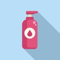 Dispenser clean mask icon flat vector. Shampoo shower