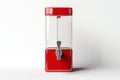 Dispenser for drinks red equipment. Generate Ai