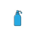 Dispenser pump bottle vector icon isolated on white background Royalty Free Stock Photo