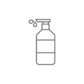 Dispenser pump bottle vector icon isolated on white background Royalty Free Stock Photo