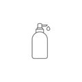 Dispenser pump bottle vector icon isolated on white background Royalty Free Stock Photo