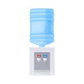 Dispenser or Water Cooler with Drinking Purified Water Vector Illustration Royalty Free Stock Photo