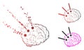 Dispersed Dotted Halftone Brain Operation Icon