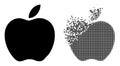 Dispersed Dotted and Original Apple Icon