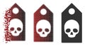 Dispersed Pixel Halftone Death Coupon Icon Royalty Free Stock Photo