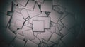 displaced 3d gray satinated satinated cubes background