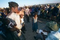 A displaced people's camp in Angola.