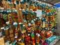 A display of bird toys for sale at a Petsmart Superstore Royalty Free Stock Photo