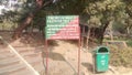 Display Board at Taj Nature Walk