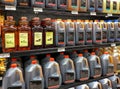 A display of bottled Iced Tea drink products aisle at a Publix Grocery Store in Orlando, Florida