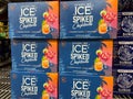 A display boxes of Sparkling Ice Spiked Cocktails Hard Seltzer for sale at a Sams Club in Orlando, Florida