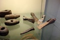 Display of Bronze and Stone Axes and Tools