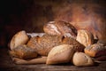 Display Of A Bunch Of Breads From The Bakery