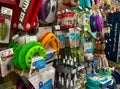 A display of cat toys for sale at a Petsmart Superstore