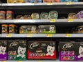 A display of Cesar Dog Food at a Walmart Superstore