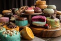 a display of colorful and decadent gluten-free and vegan baked treats