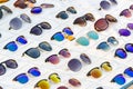 Display of colorful sunglasses for sale Royalty Free Stock Photo