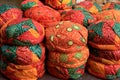 Display of Colorful Turbans