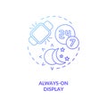 Always-on display concept icon