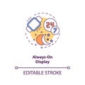 Always-on display concept icon