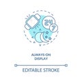 Always-on display concept icon