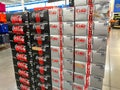 A display of Diet Coke cases at a Walmart Superstore