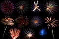 A display of fireworks Royalty Free Stock Photo