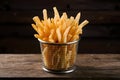 display of French fries in foodgraphy photography