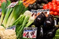 Display of Fresh Produce Royalty Free Stock Photo