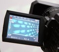 Display of an full HD camcorder Royalty Free Stock Photo