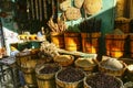 Display of herbs and spices