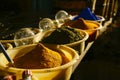 Display of herbs and spices