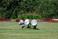 Display Lighting in Public Garden Royalty Free Stock Photo