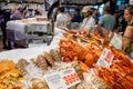 Display of lobsters and lobster tails for sale in Sydney Fish Market, Sydney, New South Wales, Australia Royalty Free Stock Photo