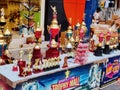 Display of so many sports Trophies in a shop