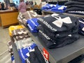 Display of men`s Under Armour brand hoodies and sweatshirts at a Kohls department store Royalty Free Stock Photo