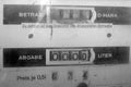 Display, meter of an old German petrol pump Royalty Free Stock Photo