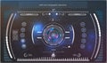 Display navigation elements for the web and app. Futuristic user interface. Virtual graphic. Royalty Free Stock Photo