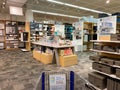 A display of office organization products at The Container Store retail organizing store