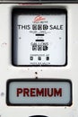 Display of old fuel pump Royalty Free Stock Photo